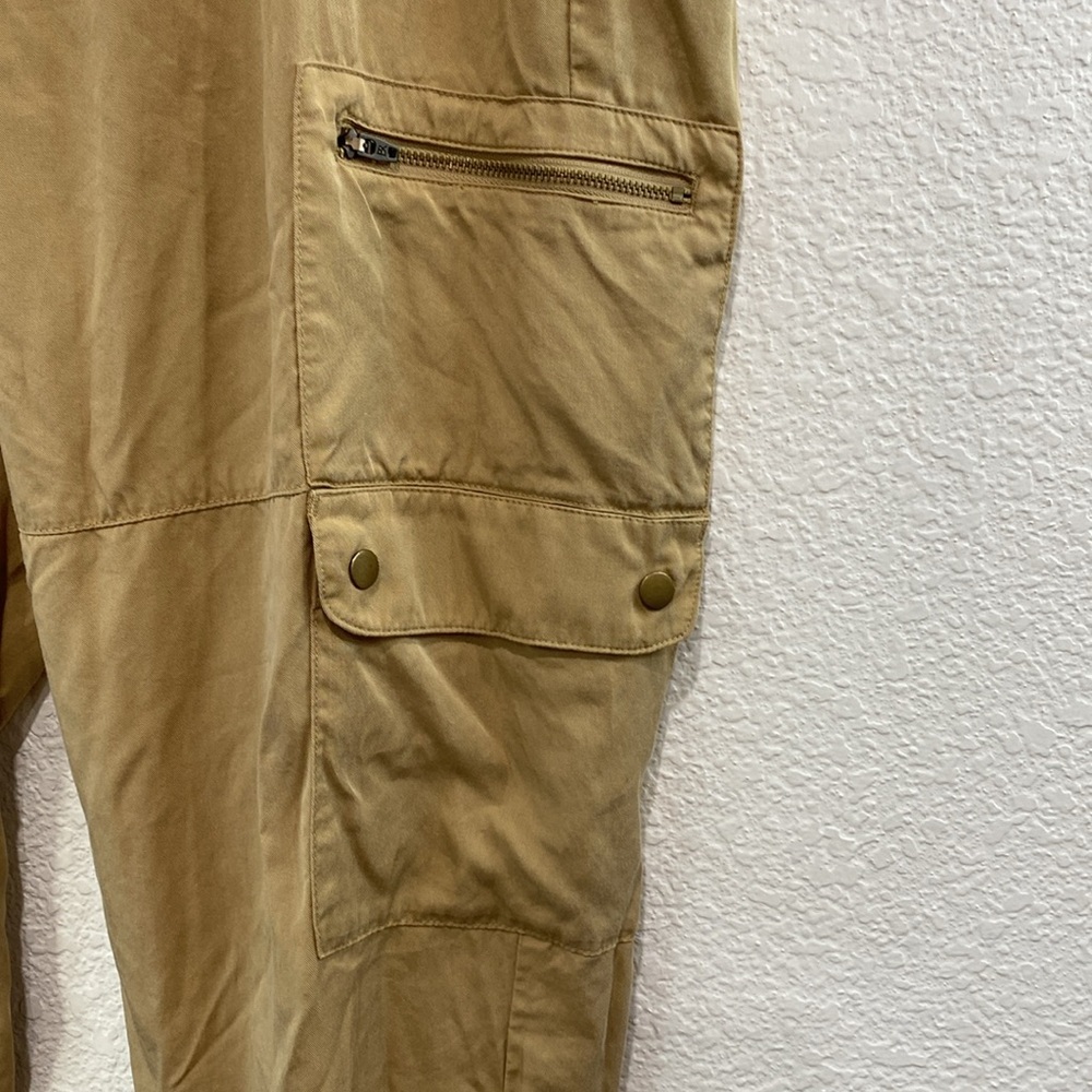 Banana Republic Soft Relaxed Cargo Tencel Casual Tan Safari Jogger Pants Sz XL - Picture 4 of 9
